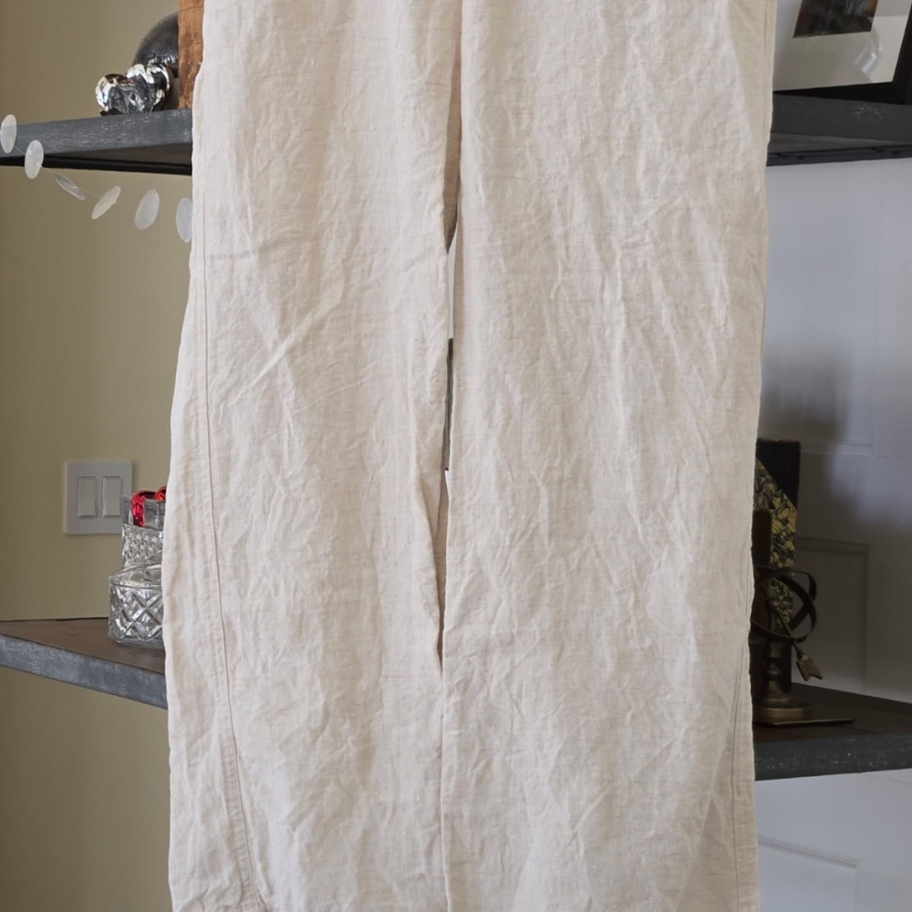 Allen Allen wide leg linen pants size M - Picture 10 of 10